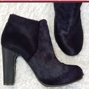📌 Coclico Adele Plum-Tinged Pony Hair Booties